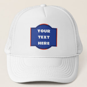 Casquette de camionneur personnalisable avec badge