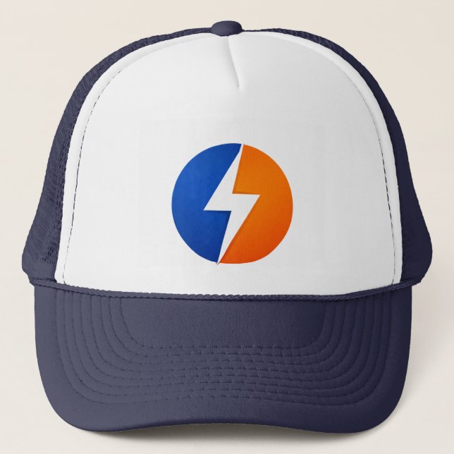 Casquette de camionneur Play Charged Bolt Logo – B (Devant)