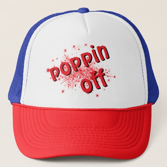 Casquette de camionneur Poppin off (Devant)