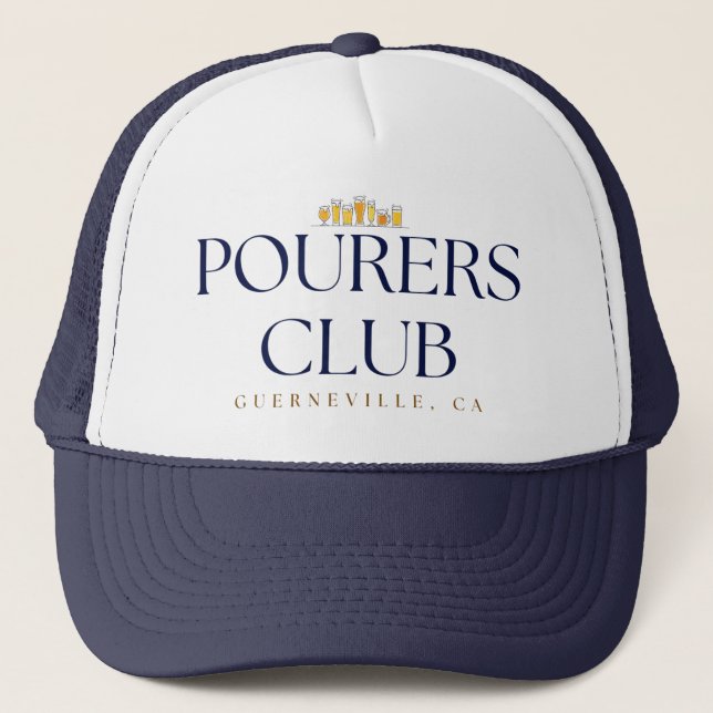 Casquette de camionneur Pourers Club – Rangée de v (Devant)