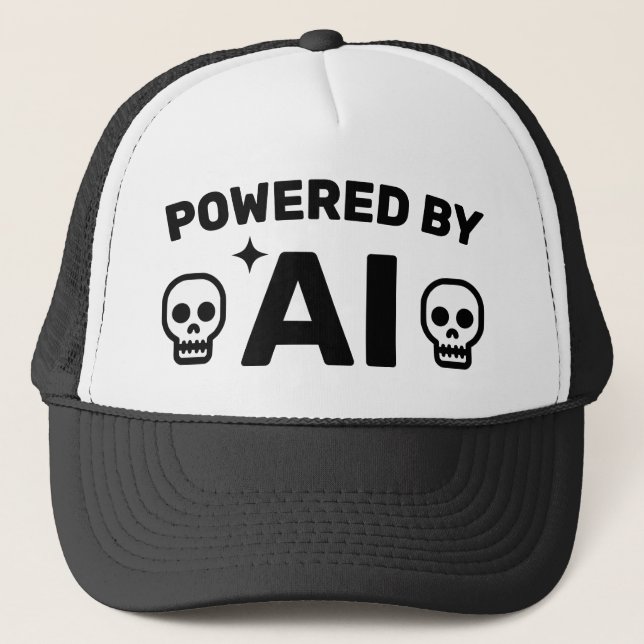 Casquette de camionneur Powered by AI™ (Devant)