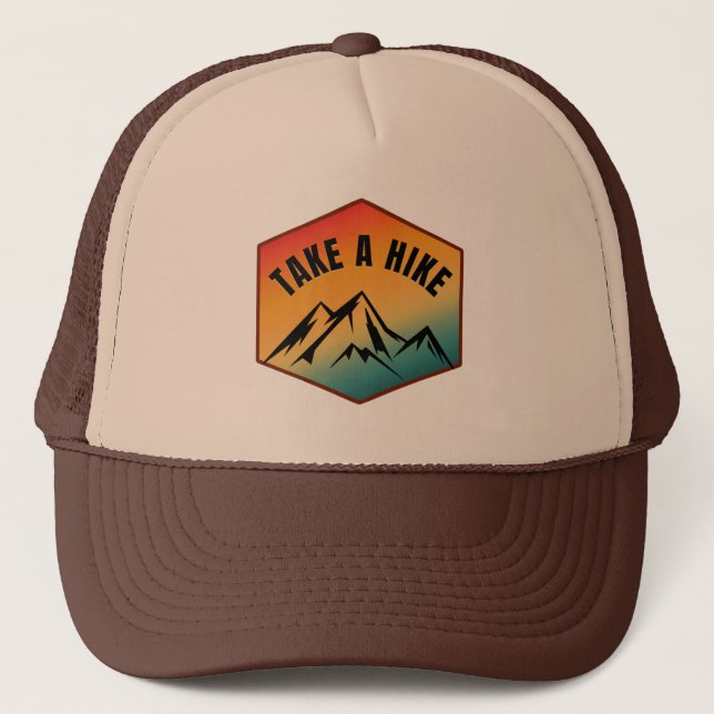 CASQUETTE DE CAMIONNEUR PRENDS UNE RANDONNEE (Devant)