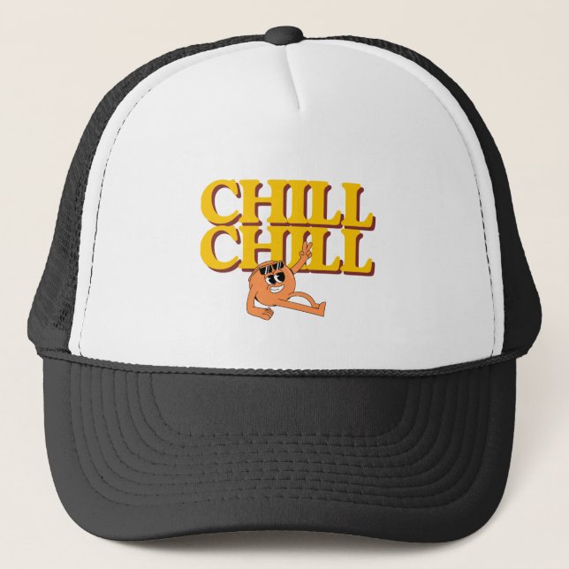 Casquette de camionneur rétro avec personnage de d (Devant)