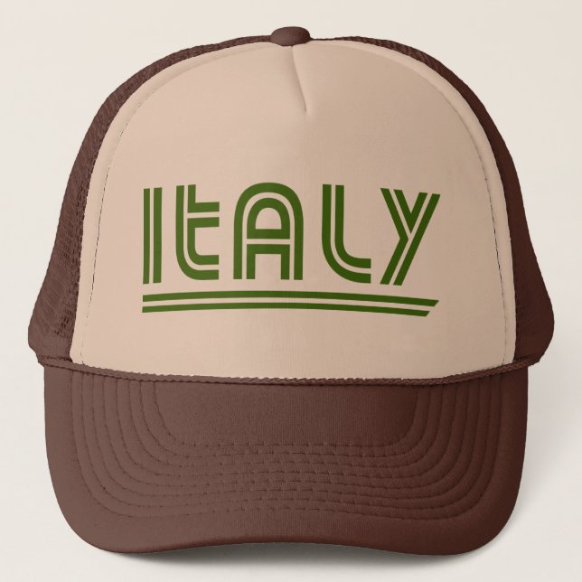 Casquette de camionneur rétro Italie (Devant)