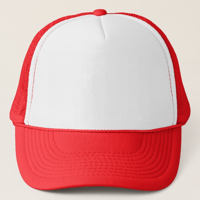 Casquette de camionneur rouge (Devant)