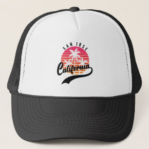 Casquette de camionneur San Jose, Californie Sunse