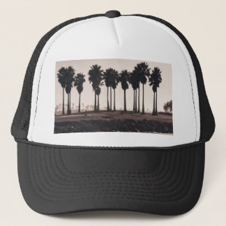 Casquette de camionneur silhouettes de palmiers
