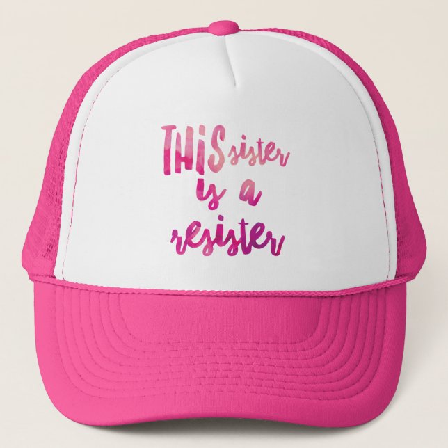 Casquette de camionneur Sister Resister (Devant)