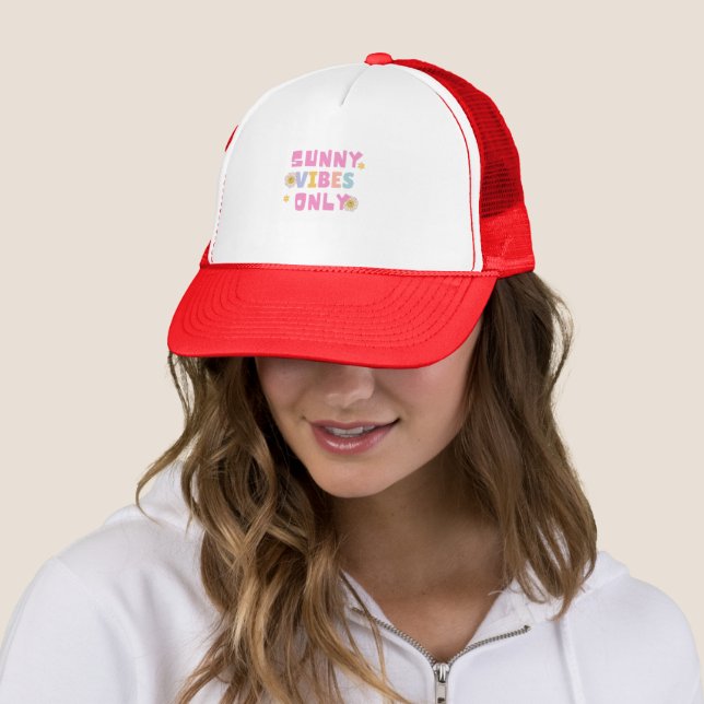 Casquette de camionneur "Sunny Vibes Only" (En situation)