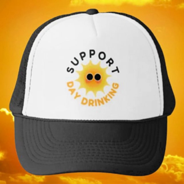 Casquette de camionneur "Support Day Drinking Suns (Créateur téléchargé)