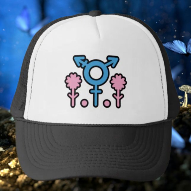Casquette de camionneur symbole de fierté trans en (Créateur téléchargé)