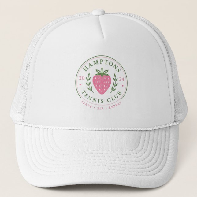 Casquette de camionneur - Tennis Hamptons (Devant)
