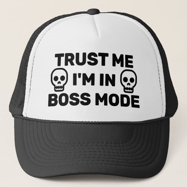 Casquette de camionneur Trust Me - I'm In Boss Mod (Devant)