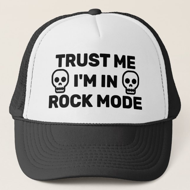 Casquette de camionneur Trust Me - I'm In Rock Mod (Devant)