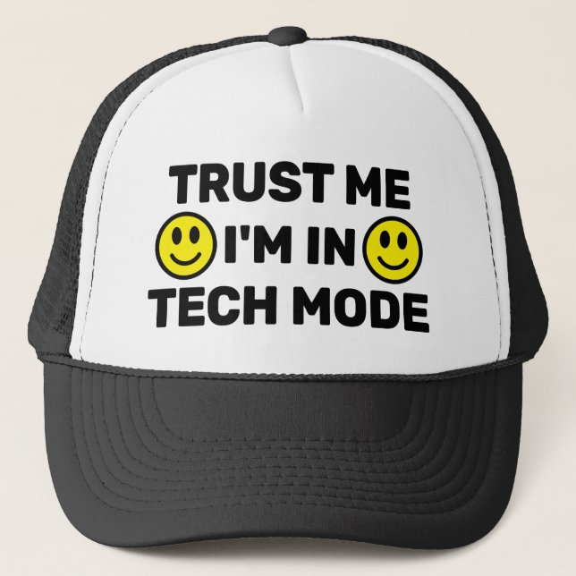 Casquette de camionneur Trust Me - I'm In Tech Mod (Devant)