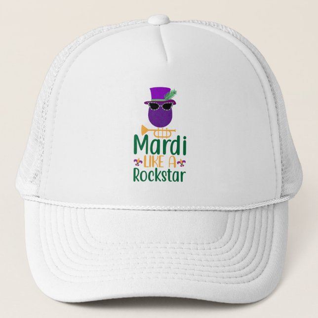 Casquette de camionneur typographique Mardi comme  (Devant)