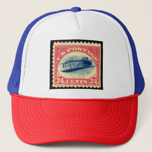 Casquette de camionneur Vintage 24c Inverted Jenny
