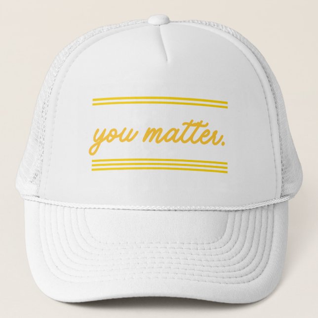 Casquette de camionneur : Vous comptez (Devant)