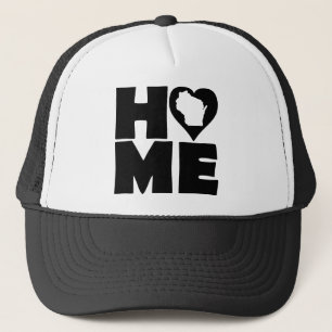 Casquette de camionneur Wisconsin Home Heart State