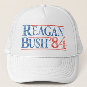 Casquette de campagne affligé de Reagan Bush '84
