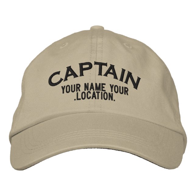 Casquette de capitaine de mer personnalisé (Devant)