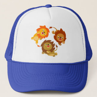 Casquette de caricature lions mignon sans poids