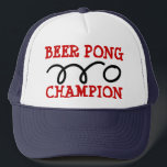 Casquette de chamion de pong de bière<br><div class="desc">Casquette de chamion de pong de bière</div>