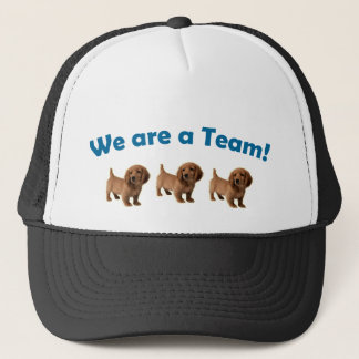 Casquette de chapeau d'équipe de teckel (bleu)