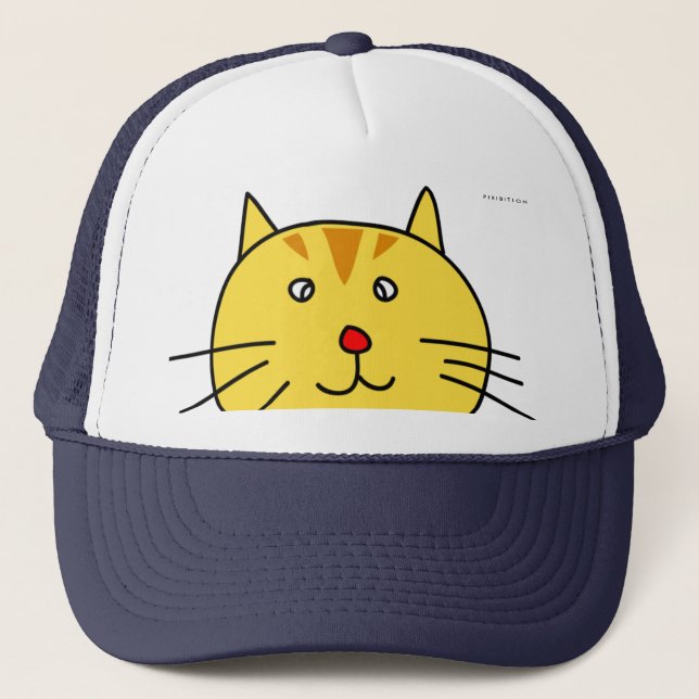 Casquette de chat de gros visage (Devant)