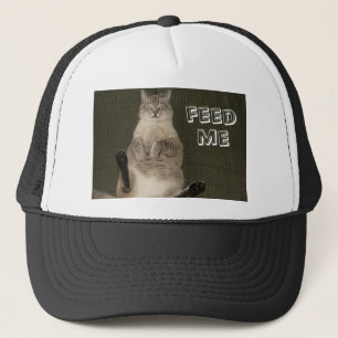 Casquette de chat "FEED ME"