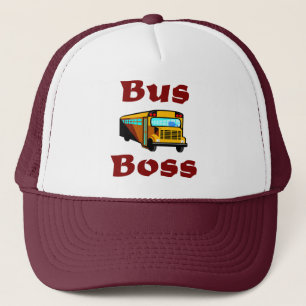 Casquette de chauffeur d'autobus scolaire.  Patron