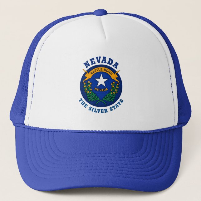 CASQUETTE DE CHAUFFEUR DE TRUCK DRAPEAU DE L'ÉTAT  (Devant)