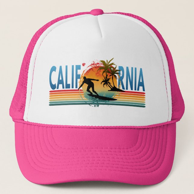 CASQUETTE DE CHAUFFEUR D'ÉTÉ COUCHER DE SOLEIL CAL (Devant)