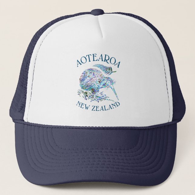 CASQUETTE DE CHAUFFEUR NOUVELLE-ZÉLANDAISE KIWI ET (Devant)