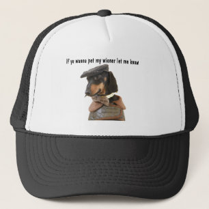 Casquette de chauffeur routier Caresse mon wiener