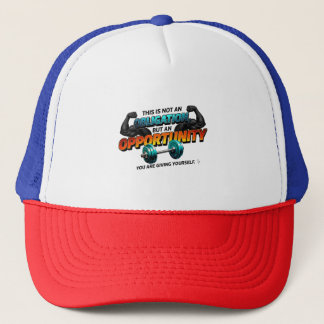 Casquette de citation de gym d'opportunité et non