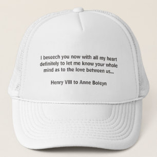 Casquette de citation de Henry VIII