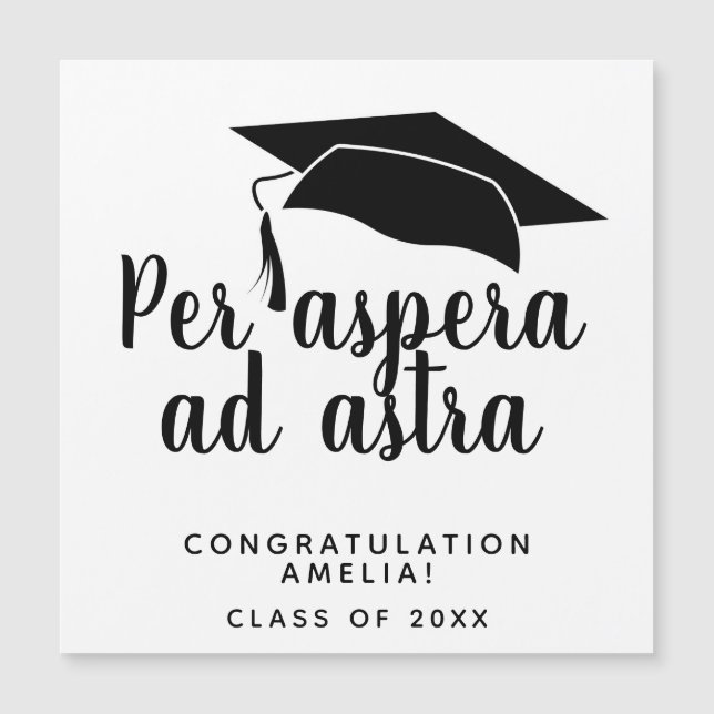 Casquette de citation latine Per aspera ad astra p (Devant)