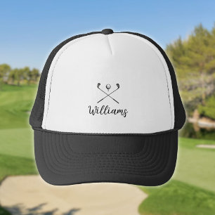 Casquette de clubs de golf avec nom personnalisé e