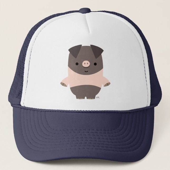 Casquette de cochon cartonné mignon (Devant)