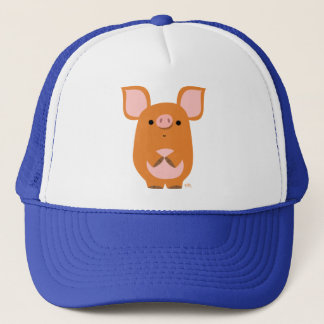 Casquette de cochon de dessin mou
