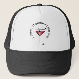 Casquette de cocktail de Martini de barman