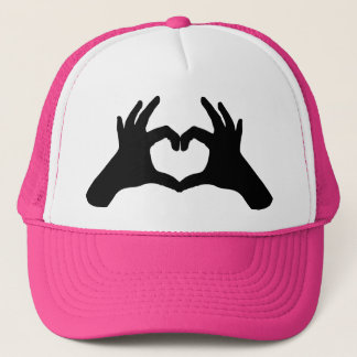 casquette de coeur de main