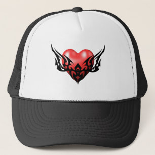 Casquette de coeur tribal