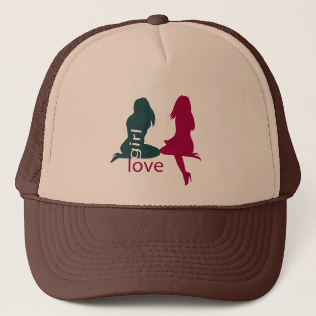 Casquette de concepteur "d'amour de fille" (Devant)