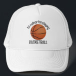 Casquette de conception de basket-ball<br><div class="desc">Basketball Design Casquette avec texte personnalisable.</div>