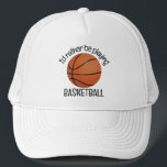 Casquette de conception de basket-ball<br><div class="desc">Basketball Design Casquette avec texte personnalisable.</div>
