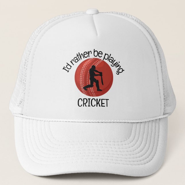 Casquette de conception de cricket (Devant)