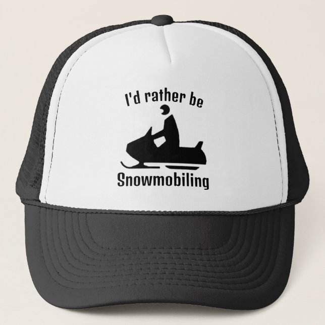 Casquette de conception de motoneige (Devant)