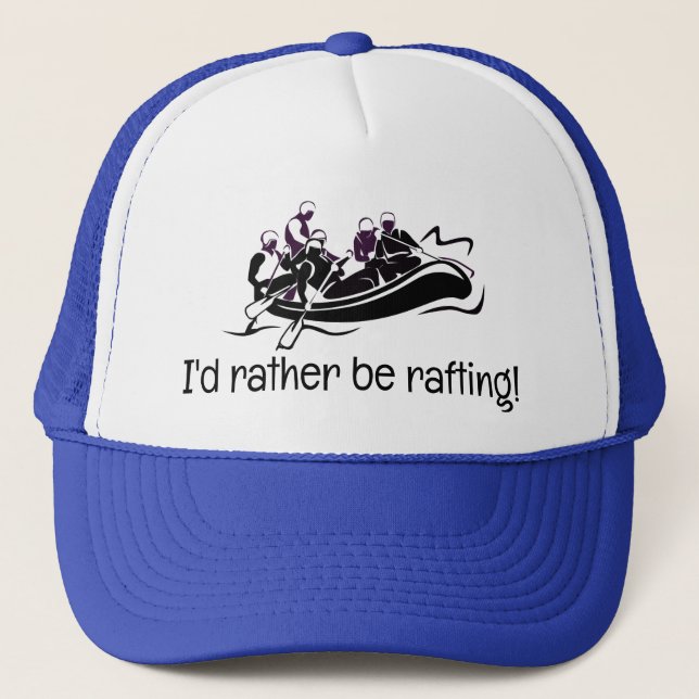 Casquette de conception de Rafting d'eau blanche (Devant)